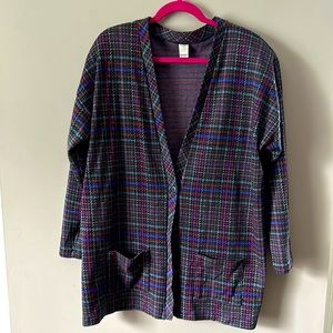 Plaid Blazer/Sweater
